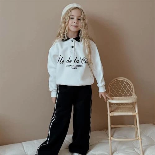 ست دوتیکه کرکدار یقه دکمه دار ترک 5-14سال کد 18747