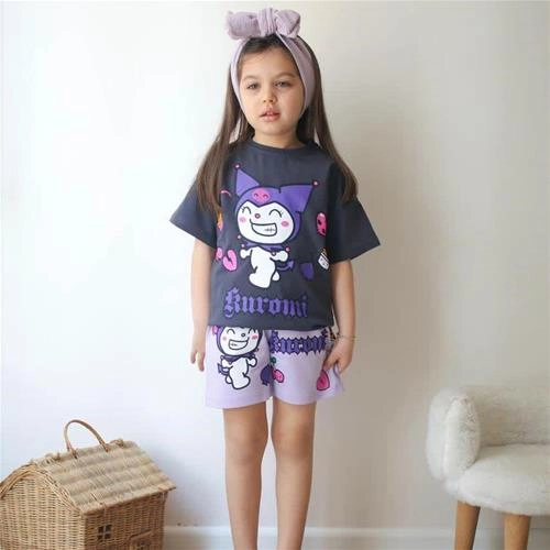 دوتیکه تیشرت شلوارک کرومی خندان ترک کد18107