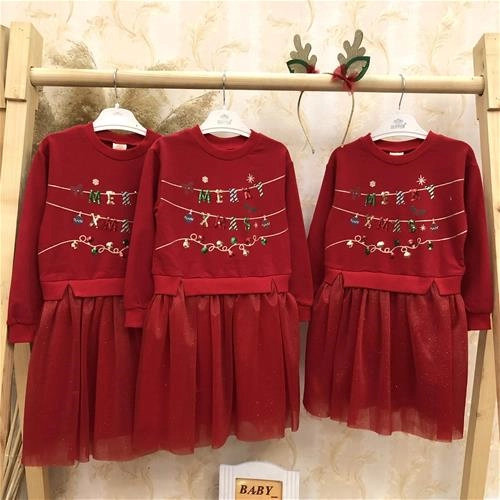 پیراهن کرکدار خفیف MERRYکریسمسی ترک کد 18720