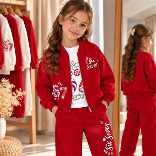 ست سه تیکه سویشرت شلوار و بلوز دو نخ سیکس سون ترک کد 19670