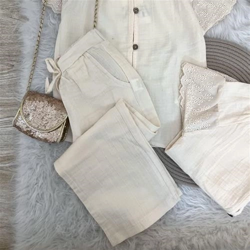 دو تیکه ست موسلین مجلسی زارا ترک کد 5833