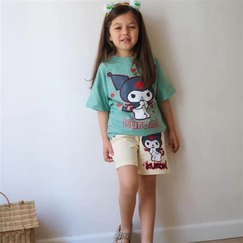 دوتیکه تیشرت شلوارک کرومی 3تا10سال ترک کد 18247