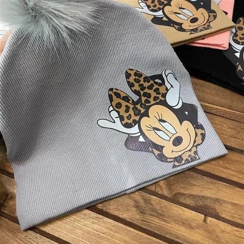 کلاه کبریتی پلنگی پوم دار کد 6230