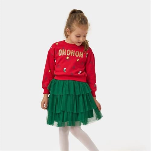 ست دو تیکه دورس کرکدار خفیف و دامن استردار OH ترک کد 18719