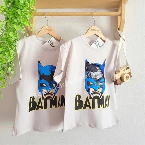 تیشرت پولکی بتمن مارک زارا پسرانه ترک کد 3453