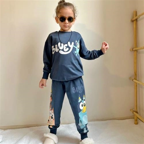 دوتیکه دورس شلوارپشت طرح دار bluey  ترک کد 5621