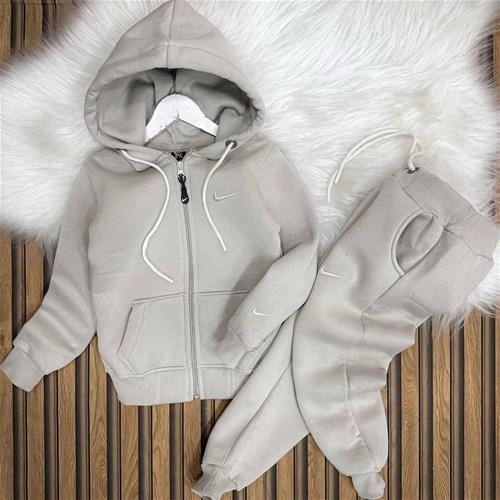 تکرار دوتیکه کرکدار سویشرت شلوار  نایکی ترک 2-16سال کد 18319