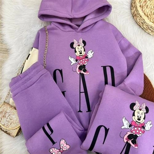 دو تیکه هودی شلوار کرکدار میکی گپ ترک کد 5367